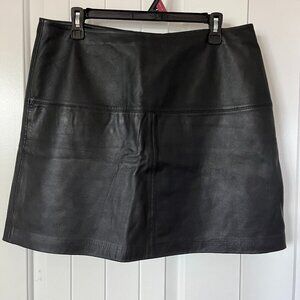 Ted Baker London mini leather skirt